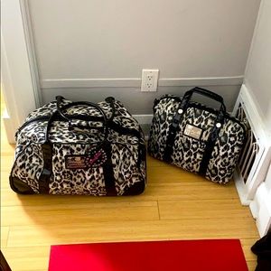 Betsey Johnson duffle AND computer bag